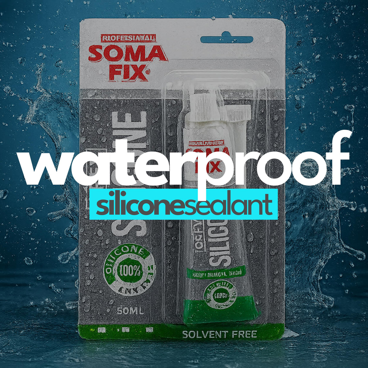 Brown Silicone Sealant, Waterproof & Flexible Sealant and Adhesive - 280ml