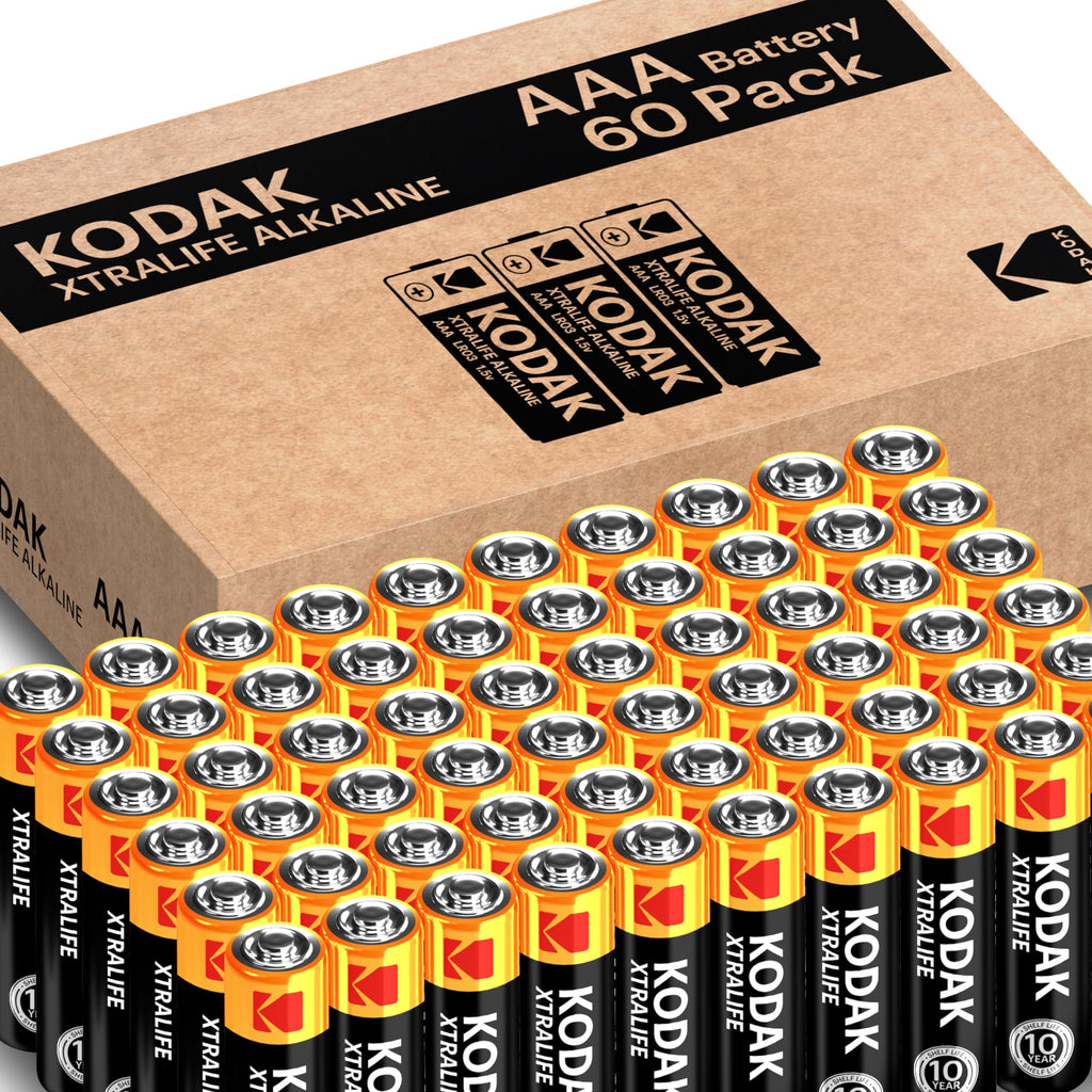 KODAK AA Alkaline Batteries (60 Pack) Double A Battery, LR6 1.5V