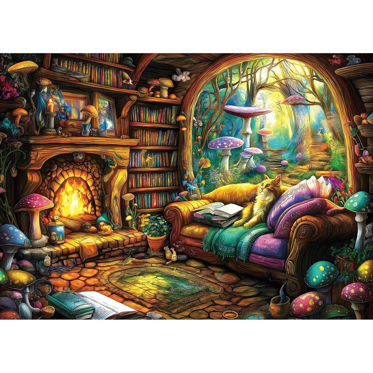 Blueforest Halloween Haunted Mansion Puzzles for Adults 1000 Pieces