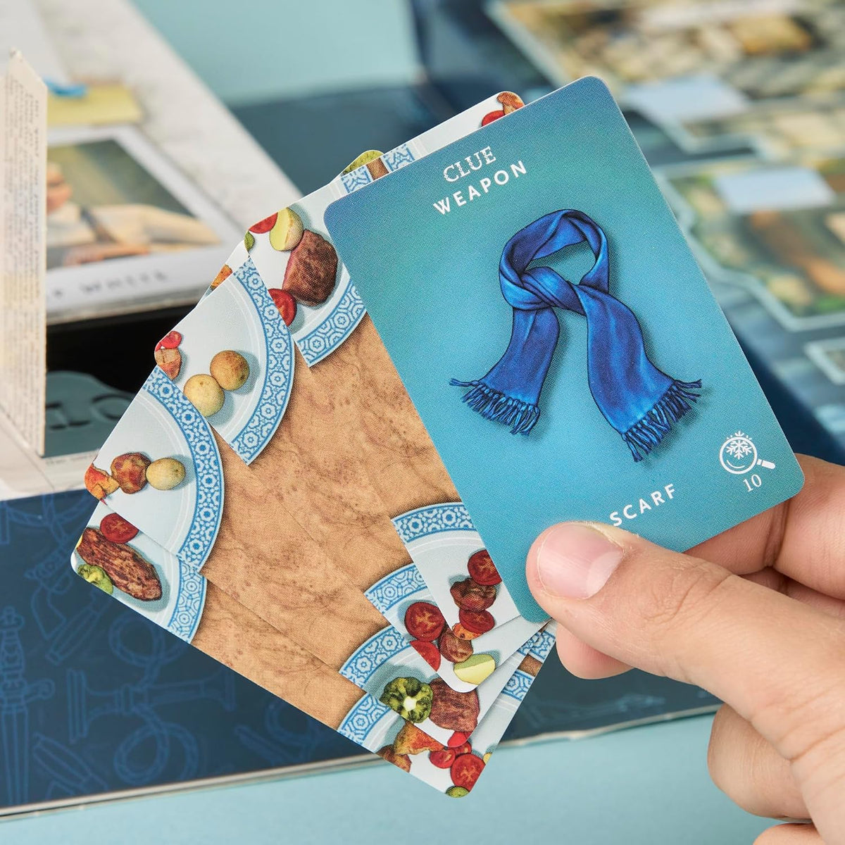 Clue Advent Calendar: Secrets Under Snowfall | 24 Days | Family Mystery Games | with 6 Winter-Themed Tokens and Surprise | Ages 10+ | 1+ Players
