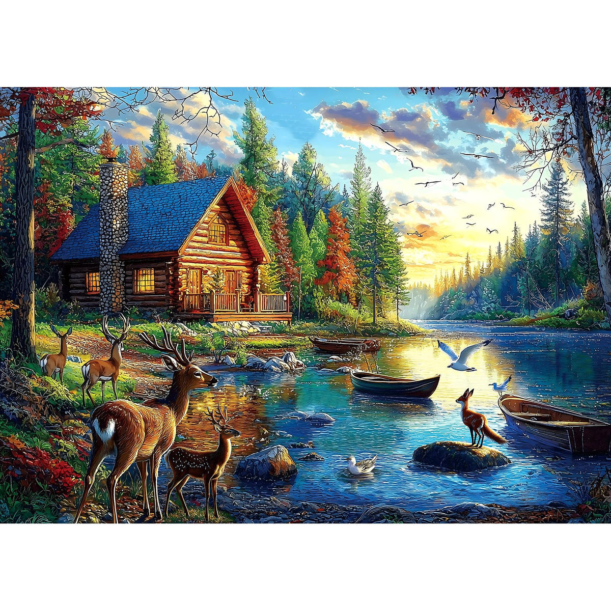 Blueforest Halloween Haunted Mansion Puzzles for Adults 1000 Pieces