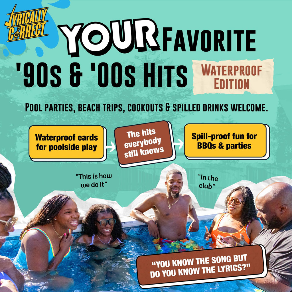 Lyrically Correct '90s & 2000s Pop Edition – Music Trivia Family Card Game