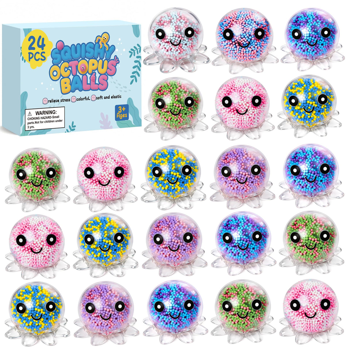 8 Pack Stress Cube ,Slow Rising Stress Balls for Adults