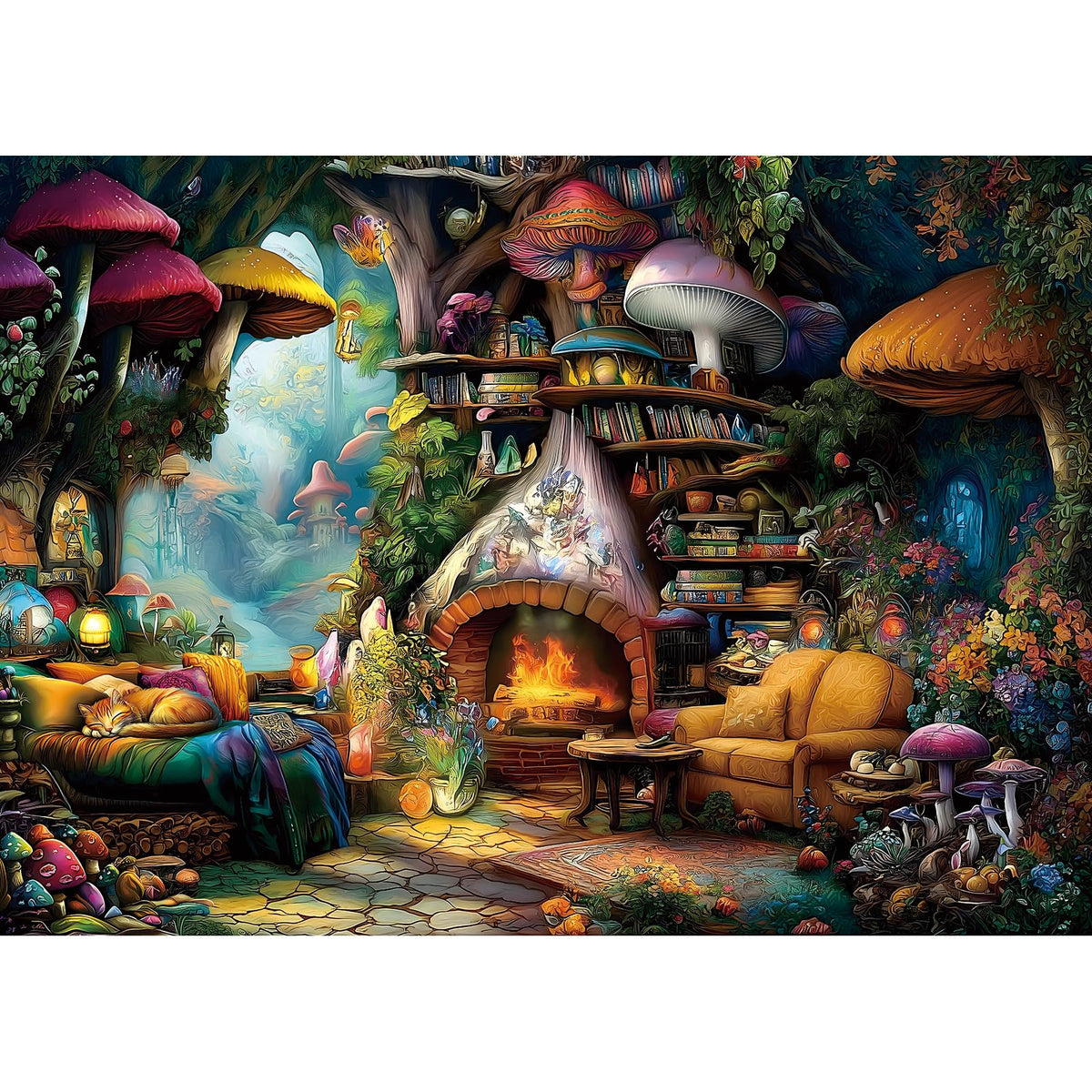 Blueforest Halloween Haunted Mansion Puzzles for Adults 1000 Pieces