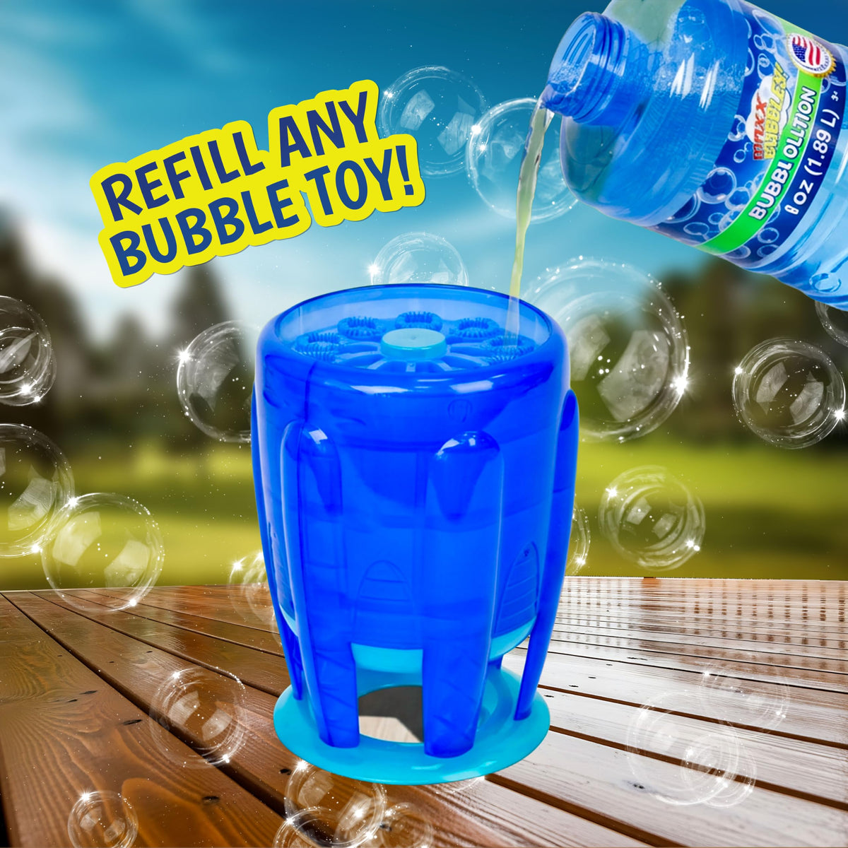 Sunny Days Entertainment Bubble Solution 64 oz - Non-Toxic - 3+ Years