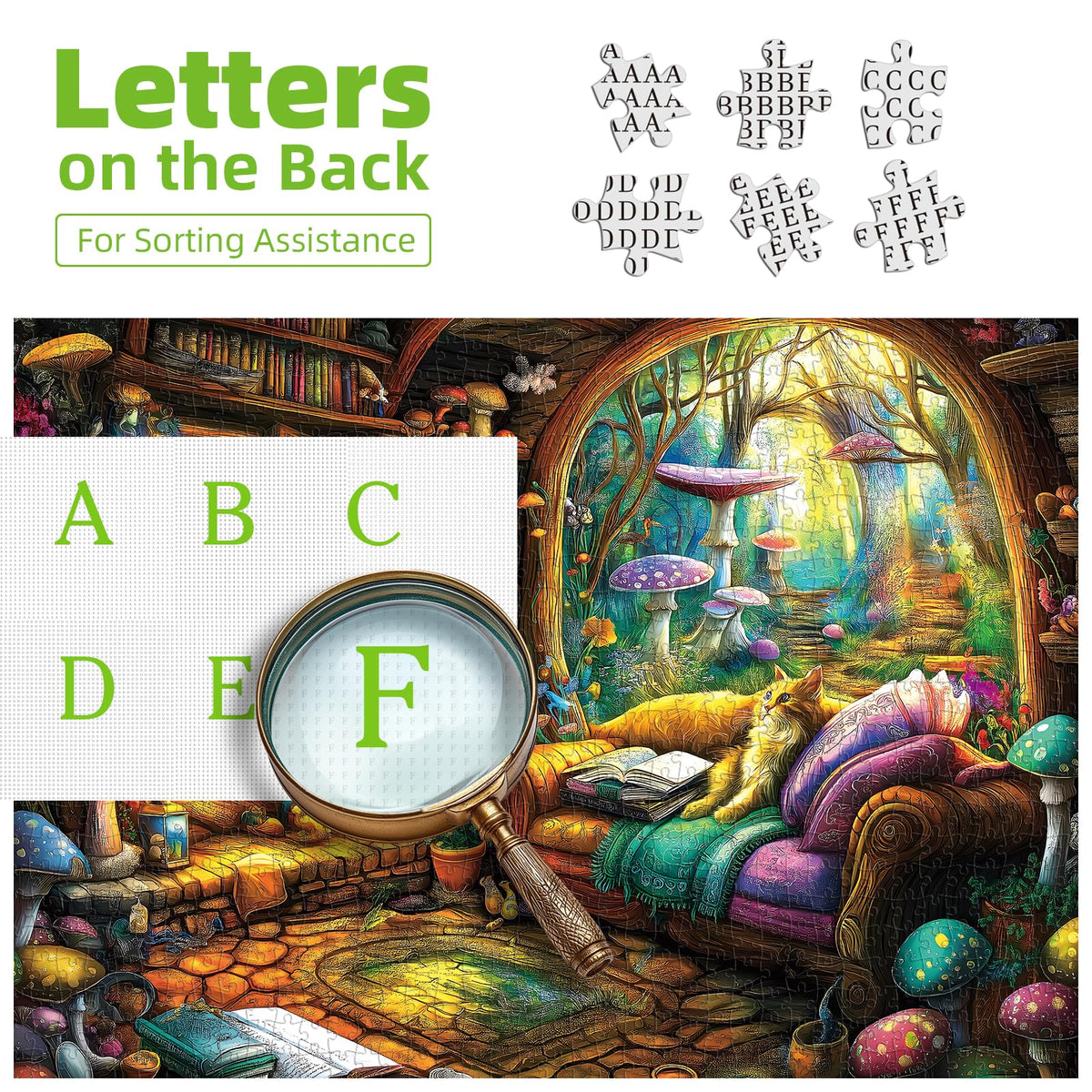 Blueforest Halloween Haunted Mansion Puzzles for Adults 1000 Pieces