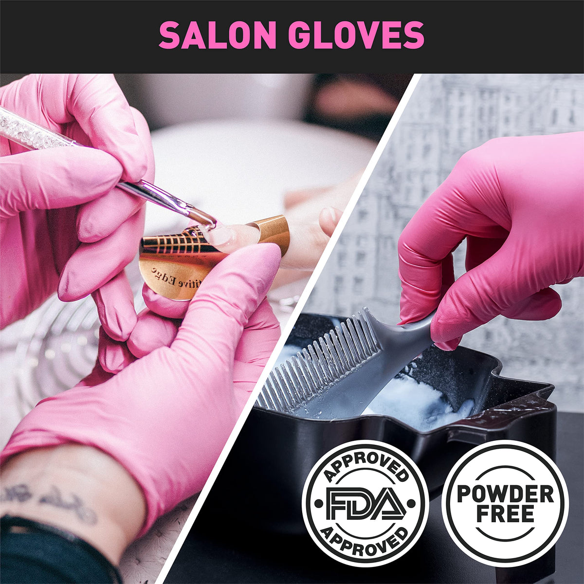 OKIAAS Vinyl Disposable Gloves, Latex-Free, Powder Free, Food Grade