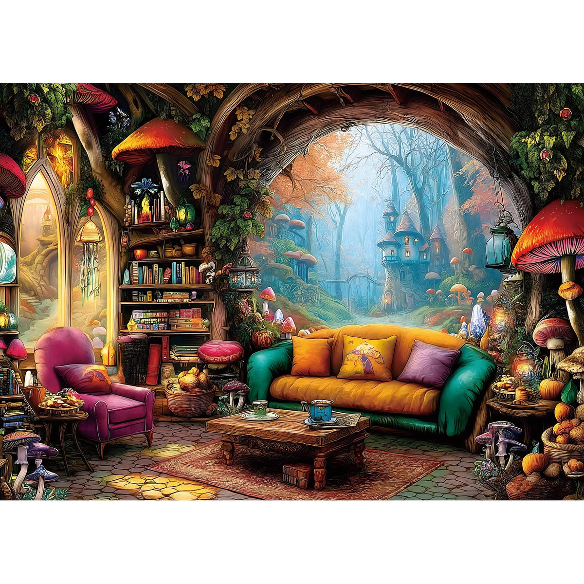 Blueforest Halloween Haunted Mansion Puzzles for Adults 1000 Pieces