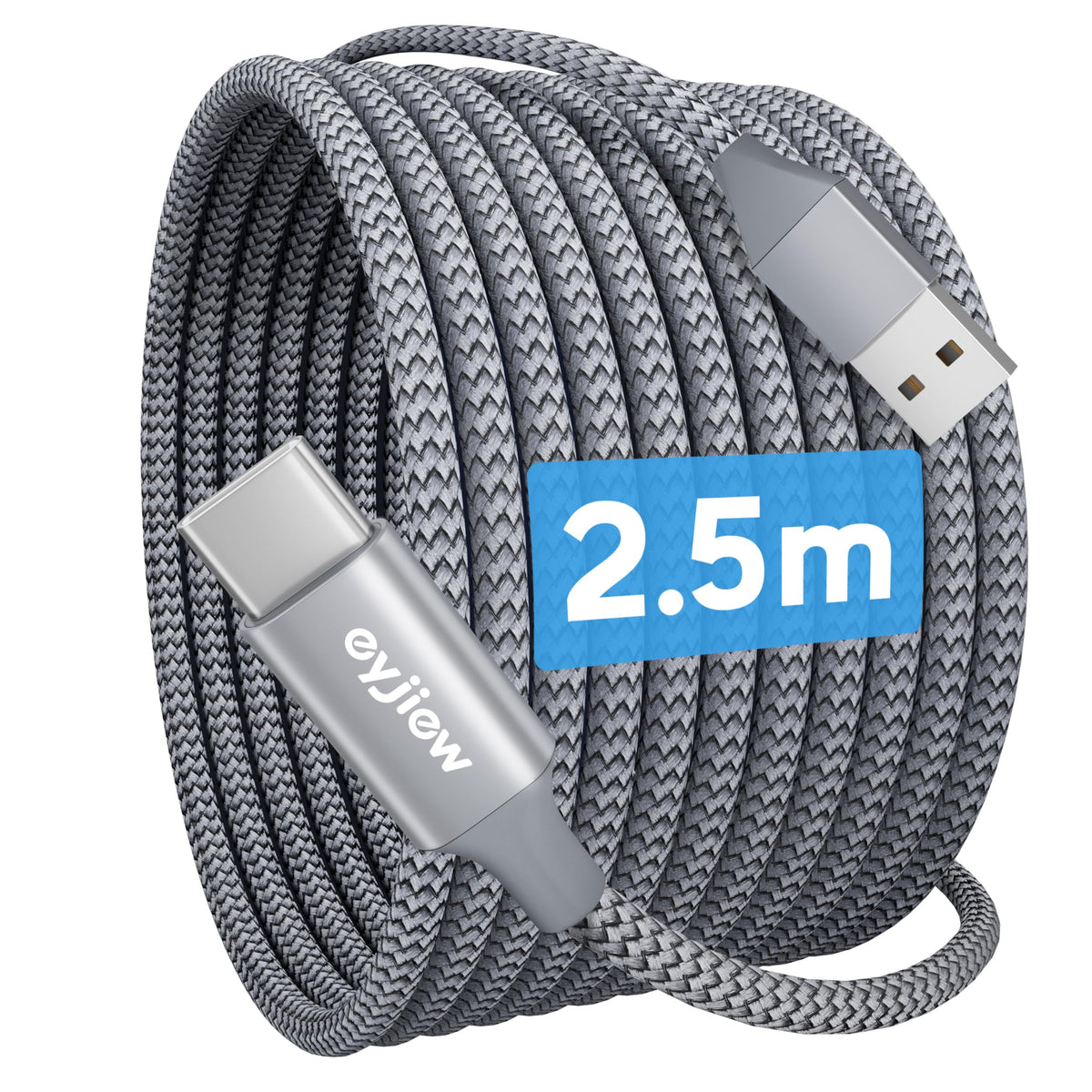 Short USB C Charger Cable 0.5m 2Pack, USB to USB C Car Charger Cable