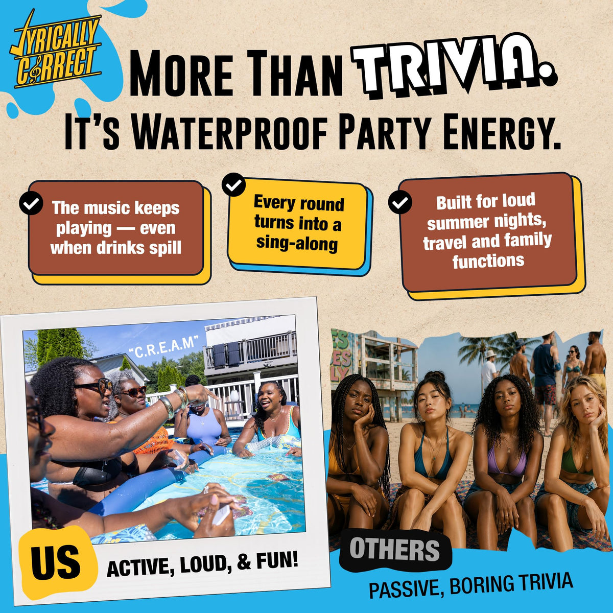 Lyrically Correct '90s & 2000s Pop Edition – Music Trivia Family Card Game