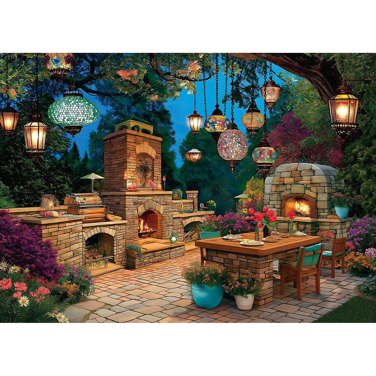 Blueforest Halloween Haunted Mansion Puzzles for Adults 1000 Pieces