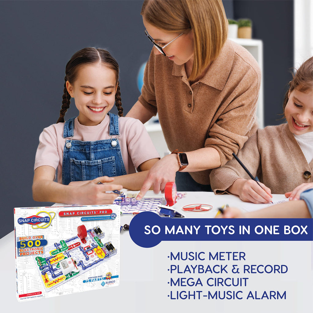 SNAP CIRCUITS Jr. SC-100 STEM Electronics Kit, 100+ Projects, Ages 8+