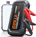 TREKURE 6000A Jump Starter Power Pack, 12V Car Battery Booster Jump Starter for up 9L Gas/6.5L Diesel Engine, Car Jump Starter with Magnetic LED Light, Car Jump Starter Power Bank with Jump Leads