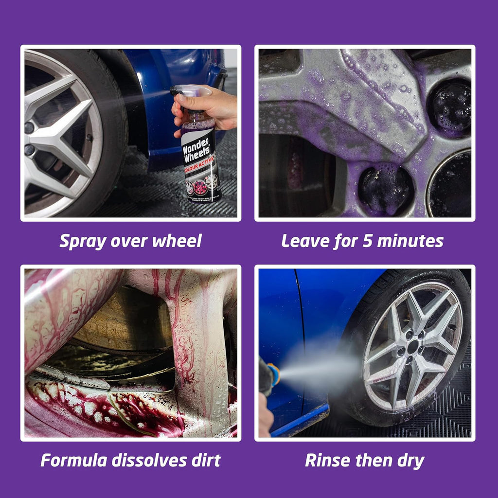 Wonder Wheels Colour Active Super Wheel Cleaner, 600ml