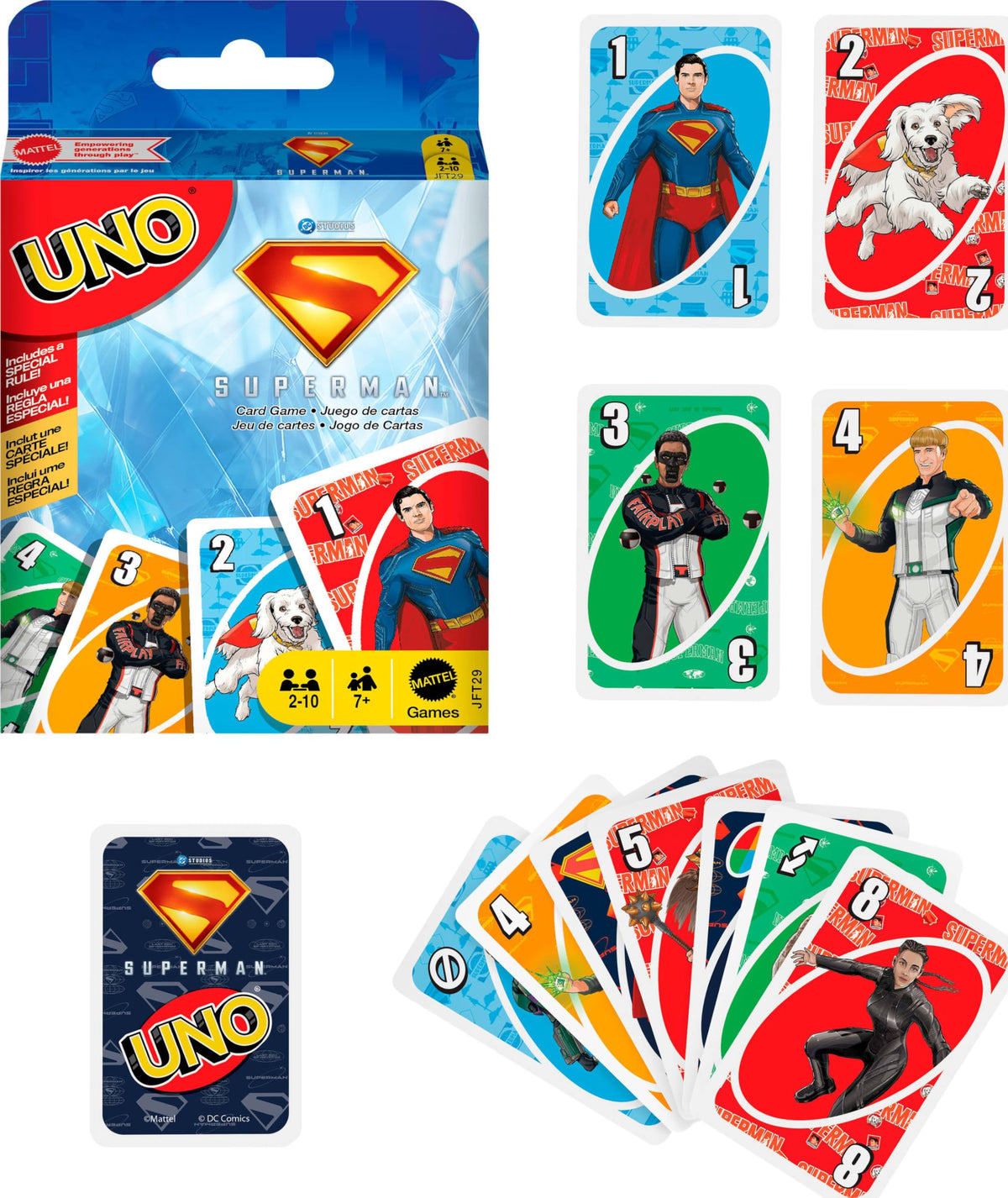 Mattel Games UNO Minecraft Card Game with Storage Tin,Ages 7+