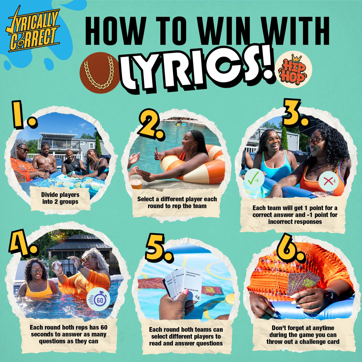 Lyrically Correct '90s & 2000s Pop Edition – Music Trivia Family Card Game