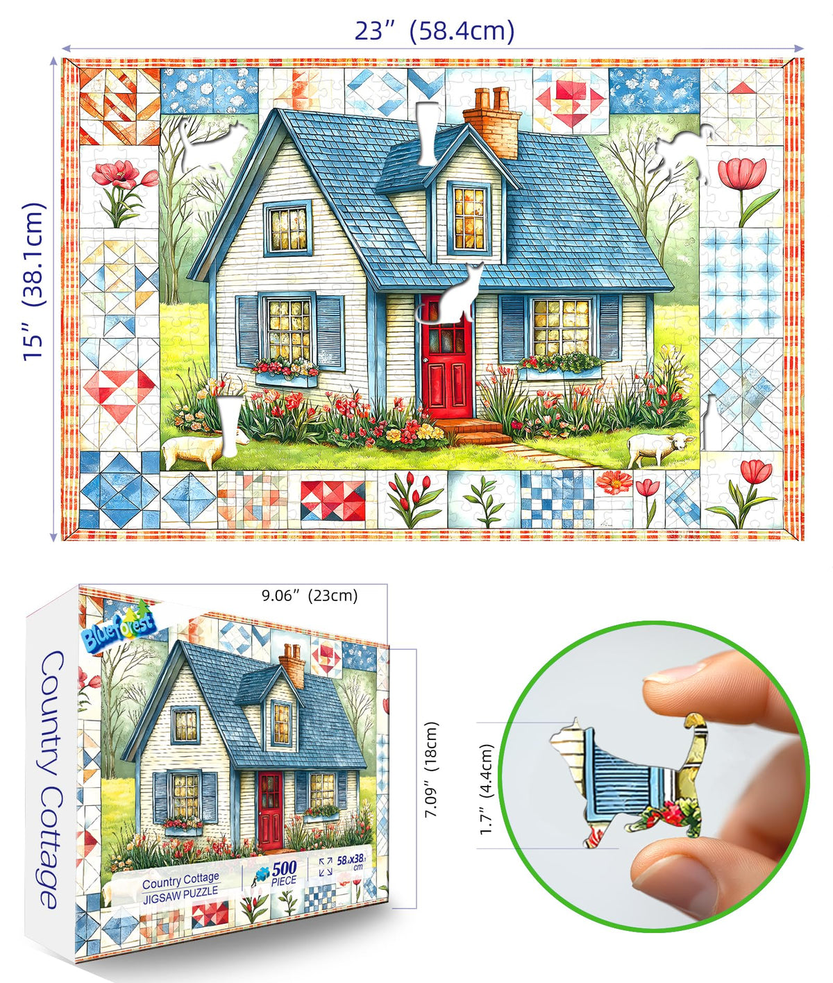 Blueforest Halloween Haunted Mansion Puzzles for Adults 1000 Pieces