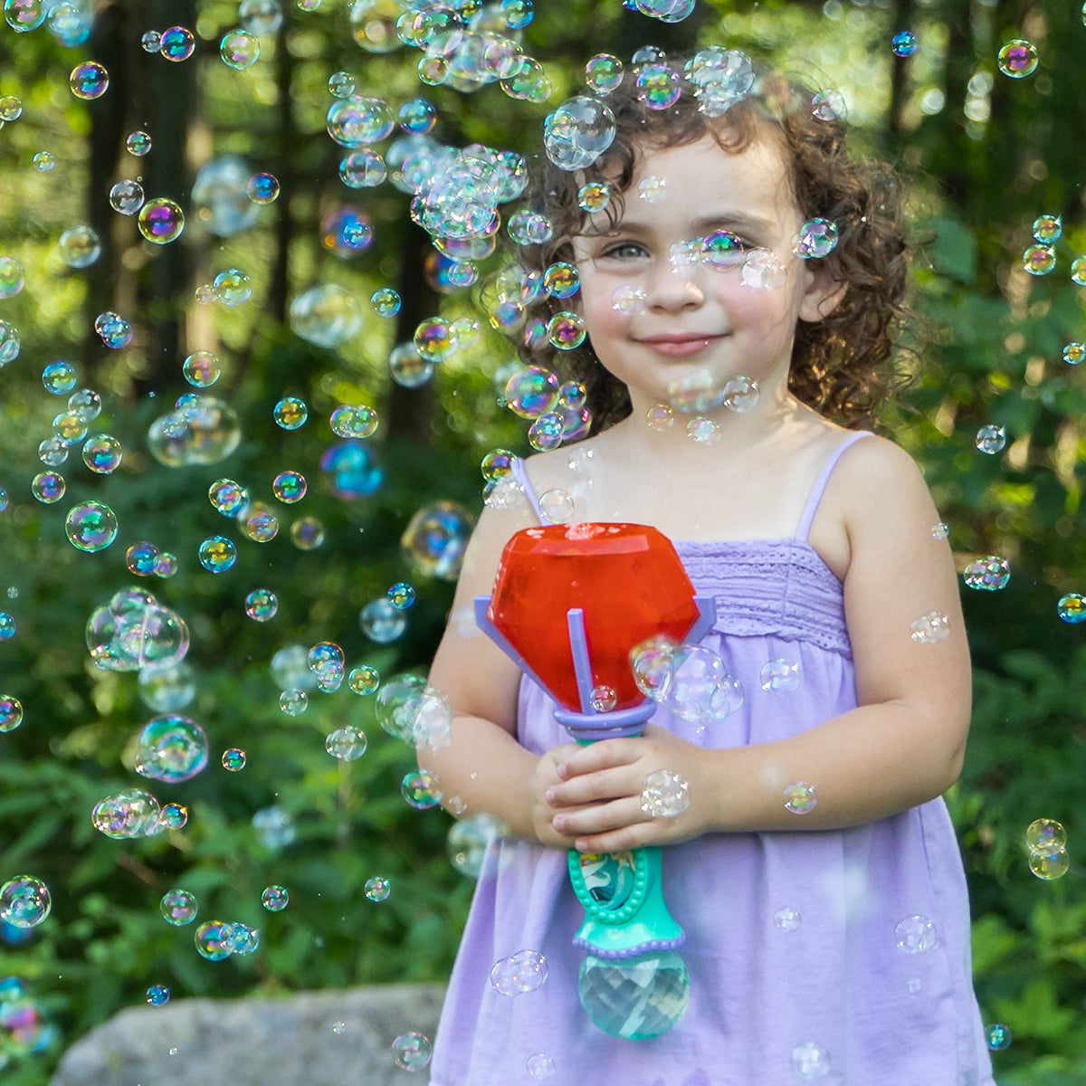 Little Kids Disney Mickey Mouse Light and Sound Musical Bubble Wand, Includes Bubble Solution, Multi (20511)