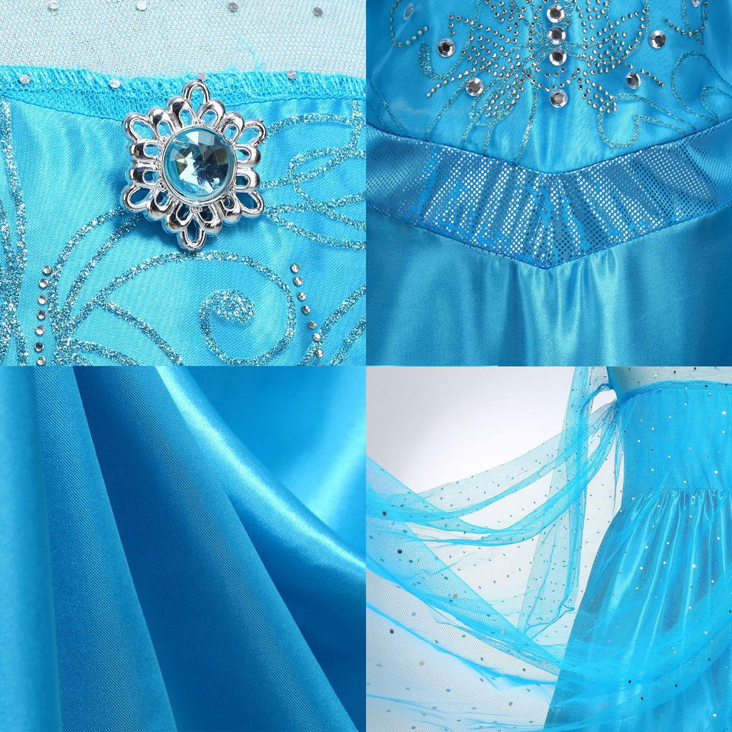 Princess Dress for Girls Luxury Princess Dress Up Halloween Cosplay Princess Costume Fancy Dress Birthday Outfit