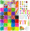 BIZEE 2700+ Loom Bands, Loom Band Kit for Boys and Girls with 32 Dazzling Colours, Baby Hair Bands for Ponytails, Loom Rubber Bands for DIY Bracelet Making with Accessories and Storage Box