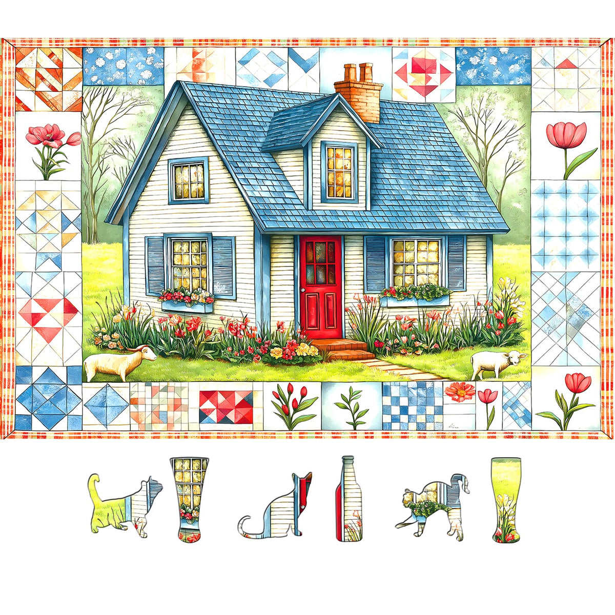 Blueforest Halloween Haunted Mansion Puzzles for Adults 1000 Pieces