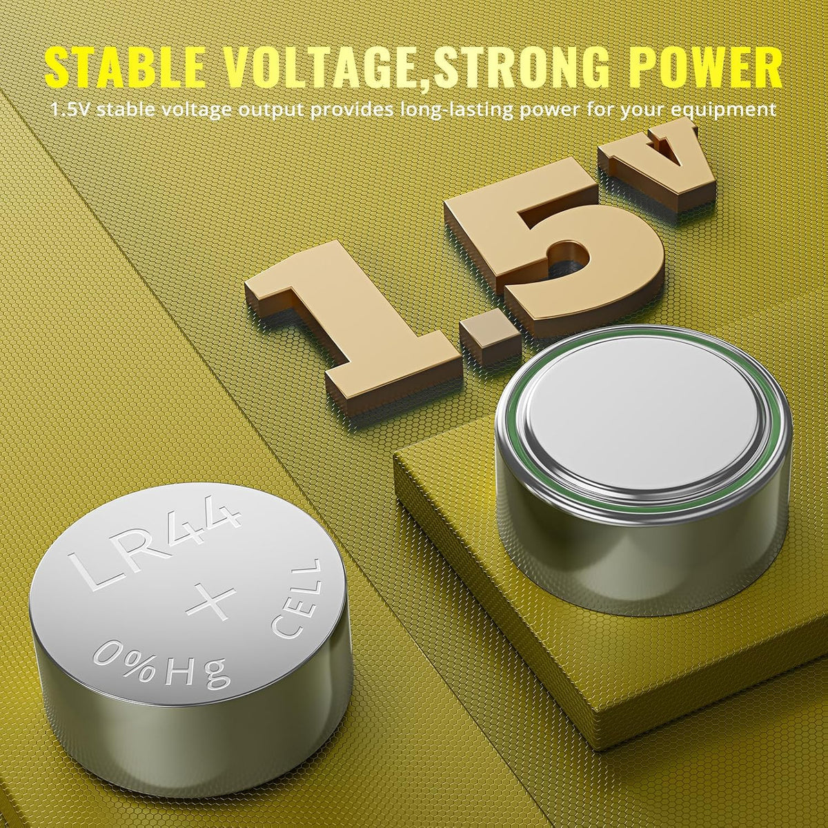 POWEROWL 12 Pcs LR44 Batteries for Christmas decorations, Flashlights, Watches, Bottle Lights