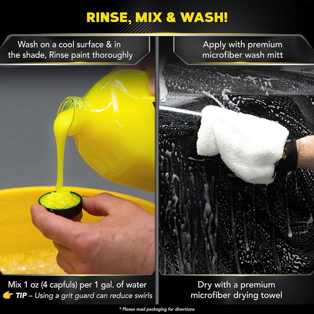 Meguiar’s Ultimate Wash & Wax, Wash Mitt and Wheel Cleaner Bundle