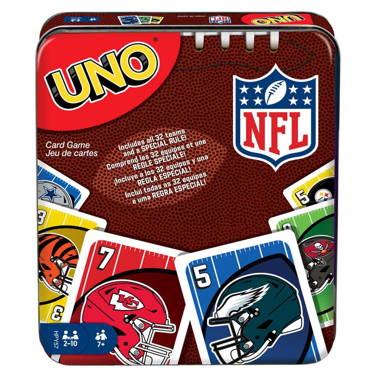 Mattel Games UNO Minecraft Card Game with Storage Tin,Ages 7+