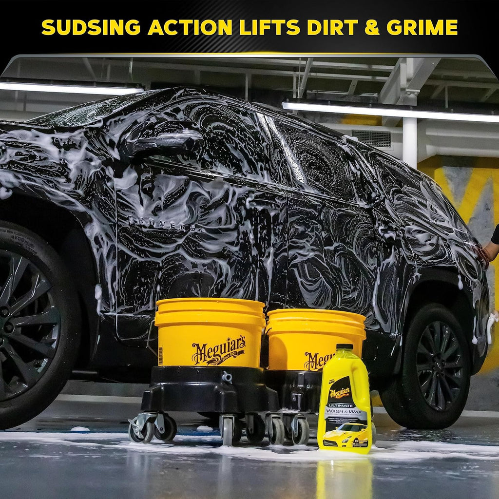 Meguiar’s Ultimate Wash & Wax, Wash Mitt and Wheel Cleaner Bundle