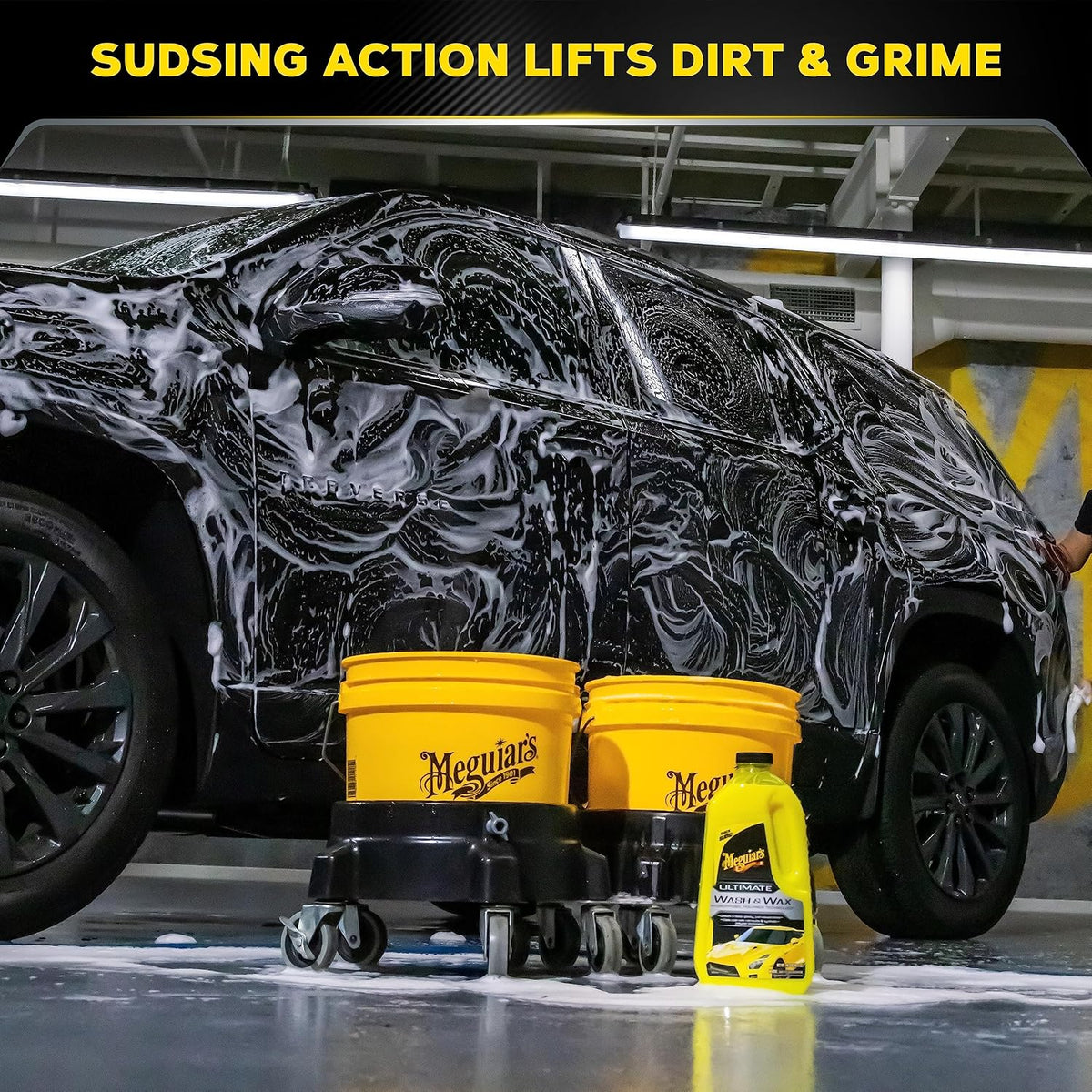 Meguiar’s Ultimate Wash & Wax, Wash Mitt and Wheel Cleaner Bundle